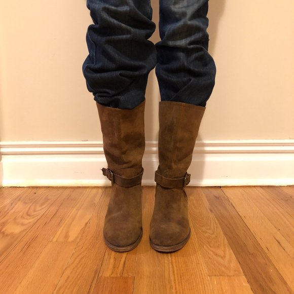 J. Crew Ryder Suede a Buckle Boots - Picture 3 of 12